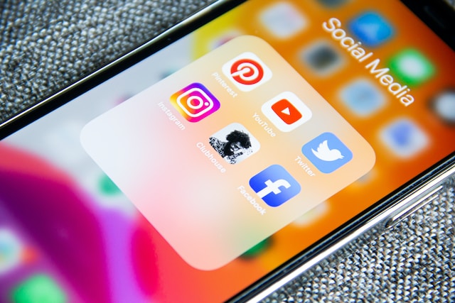 Social Media Apps pulled up on a phone screen