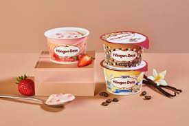 Three different types of yogurt