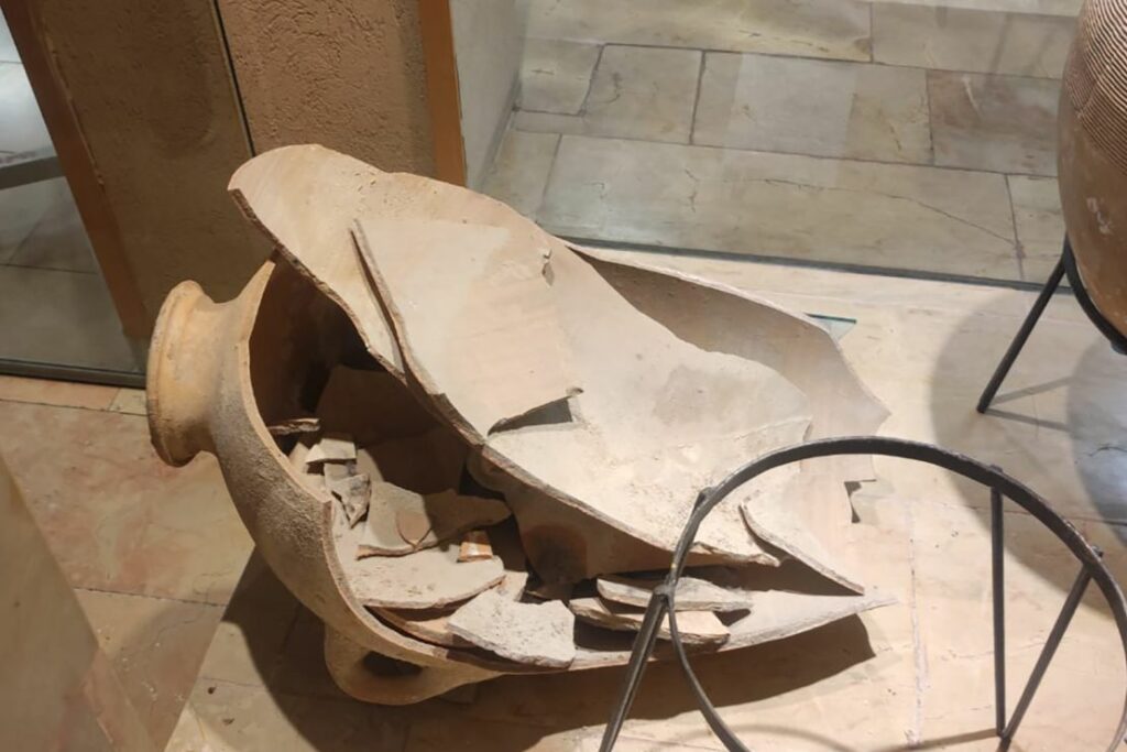 A broken vase